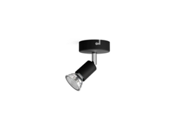 Foco Limbali Gu10 con 1 elemento negro Ø 8 X 13 Cm Philips (bombilla no incluida)