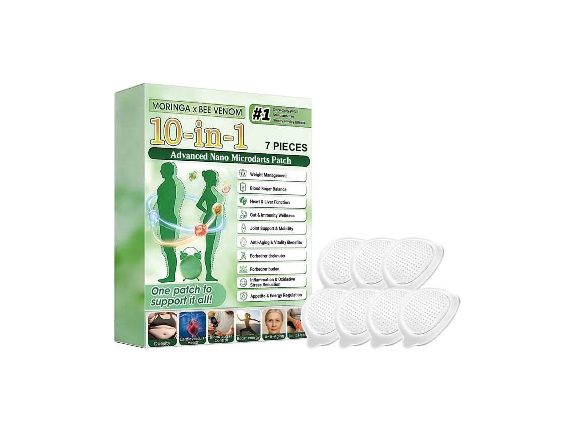 Parche adelgazante de microagujas con moringa