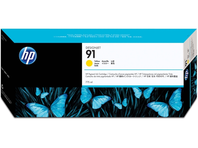 Cartucho de tinta HP HP 91 Original Amarillo 1 pieza(s)