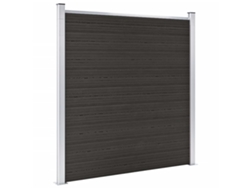 Panel de valla WPC 180x186 cm negro Wsd534214 Lovely Home