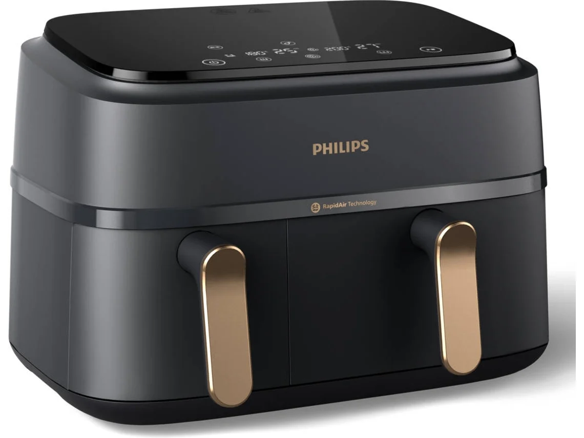 Freidora de Aire PHILIPS NA352/00 Dua Serie 3000 (9 L -  Gris marengo/Cobre)