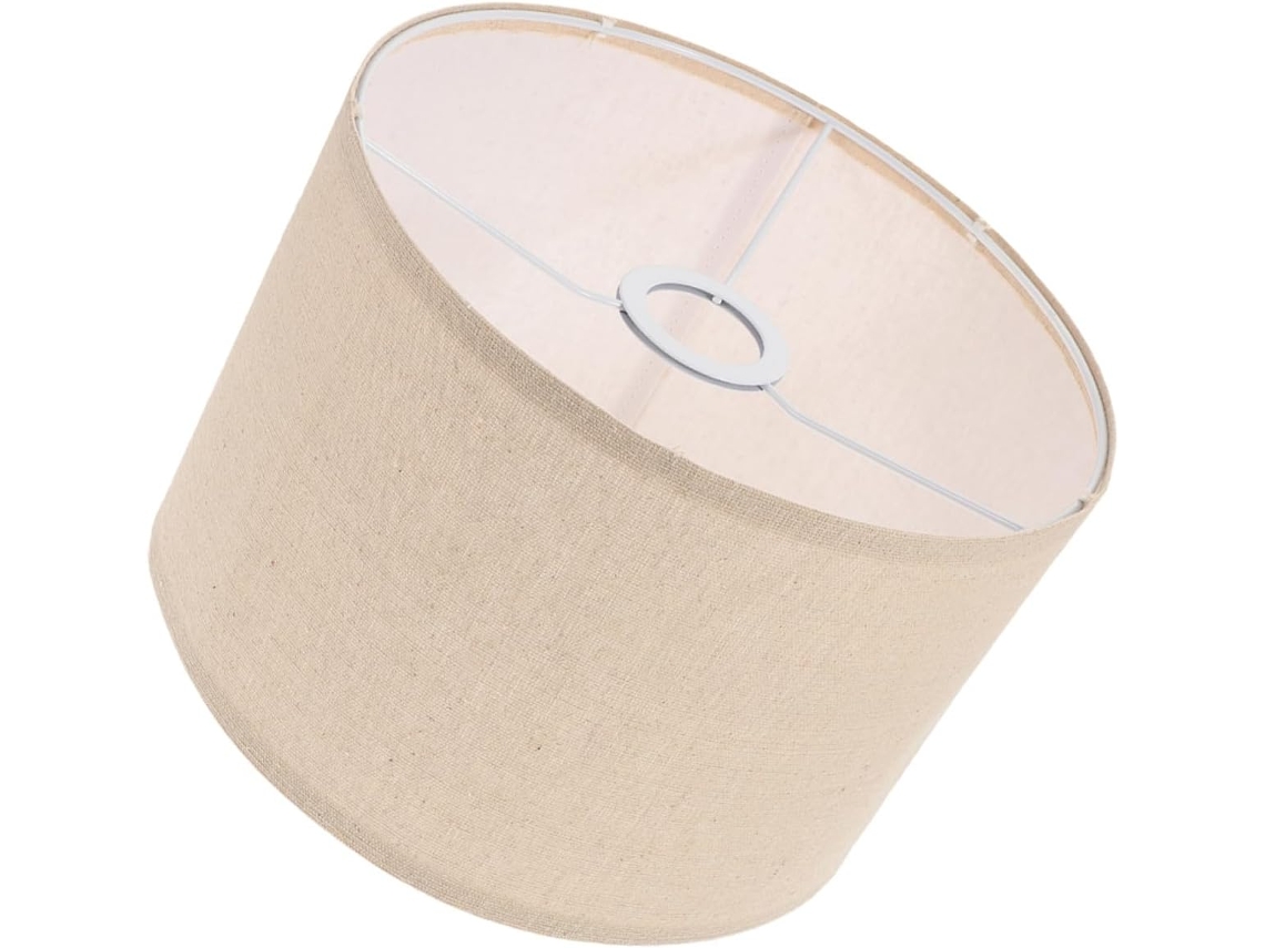 Lámpara de mesa de lino E27 mm 300x200 mm Beige SFUSHOS