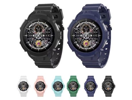 Correa de reloj inteligente para Samsung Galaxy Watch5 44 mm Correa de reloj deportiva de silicona de color sólido (azul)