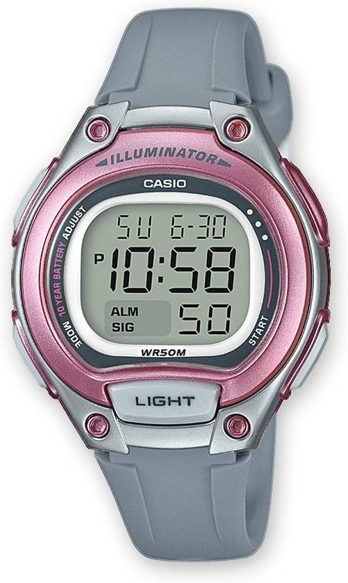 Casio Reloj Digital para mujer de cuarzo con correa en lw2038avef acero y resina