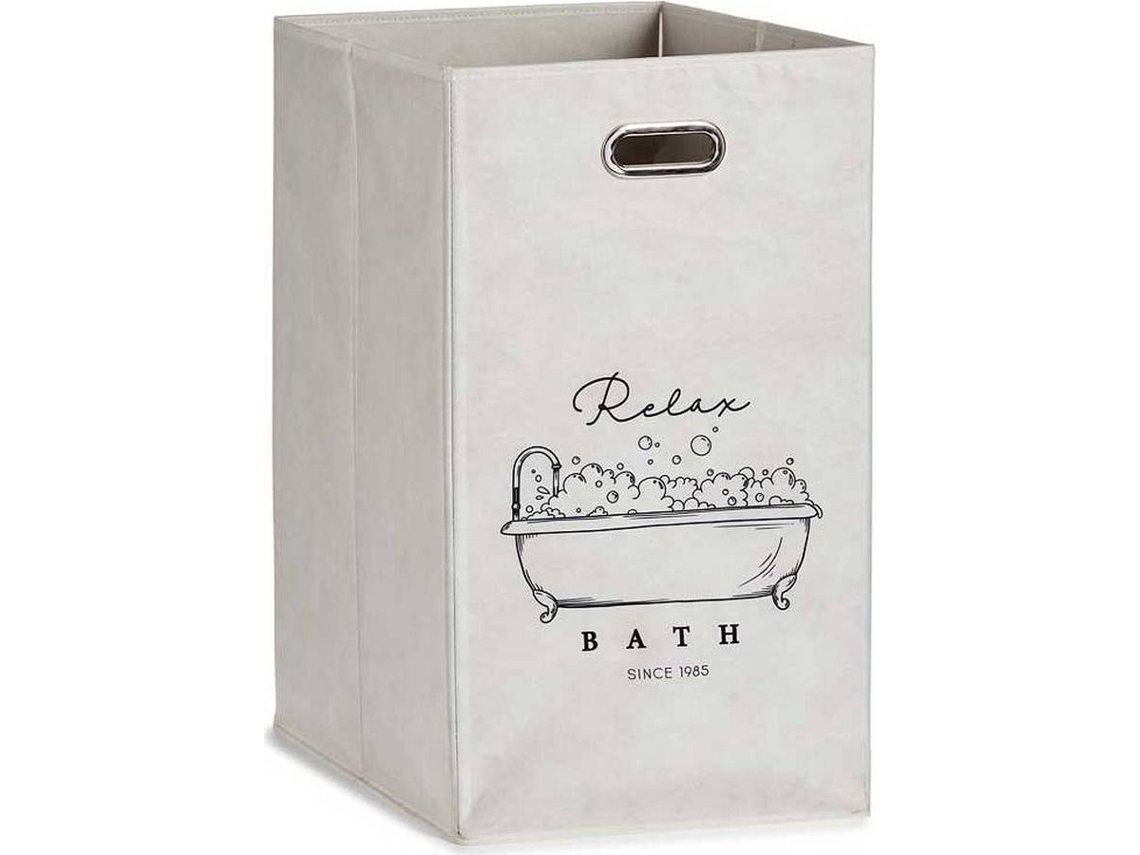 Cesta BERILO (Blanco - Poliéster  - 35x57x35 cm)