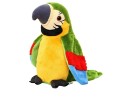 Ats-pájaro De Peluche Loro Eléctrico Habla Repite Lo Que Dices Regalo Para Niños Bebés
