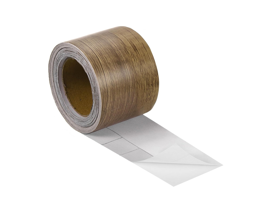 Cinta adhesiva para reparar textura de madera, 5 cm x 10 m, para zócalos, puertas, reparación de suelos y CHABERLU