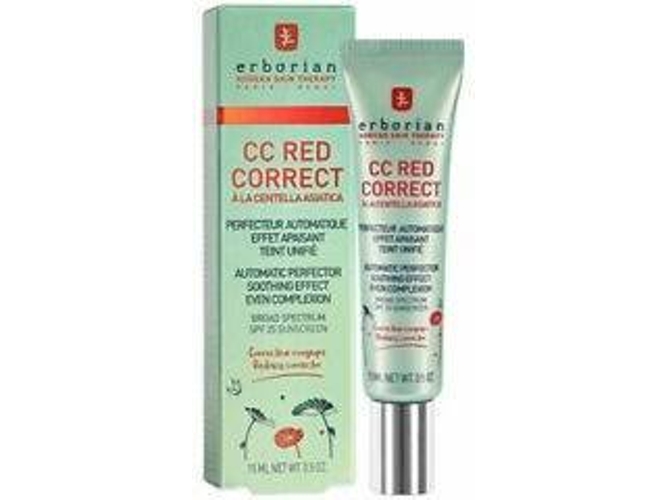Crema Facial ERBORIAN Cc Red Correto (15 ml)