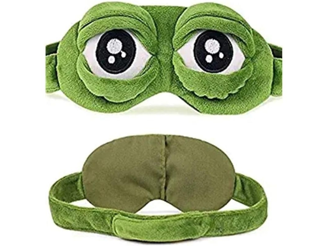 Antifaz Para Dormir Con Forma De Ojo De Rana 3d, Nuevo Modelo 2025: Adorable Antifaz Suave Con Diseño De Dibujos Animados Para Dormir Sin Luz.