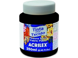 Tinta de Tela Mate Acrilex Negro (04125/520 250ml)