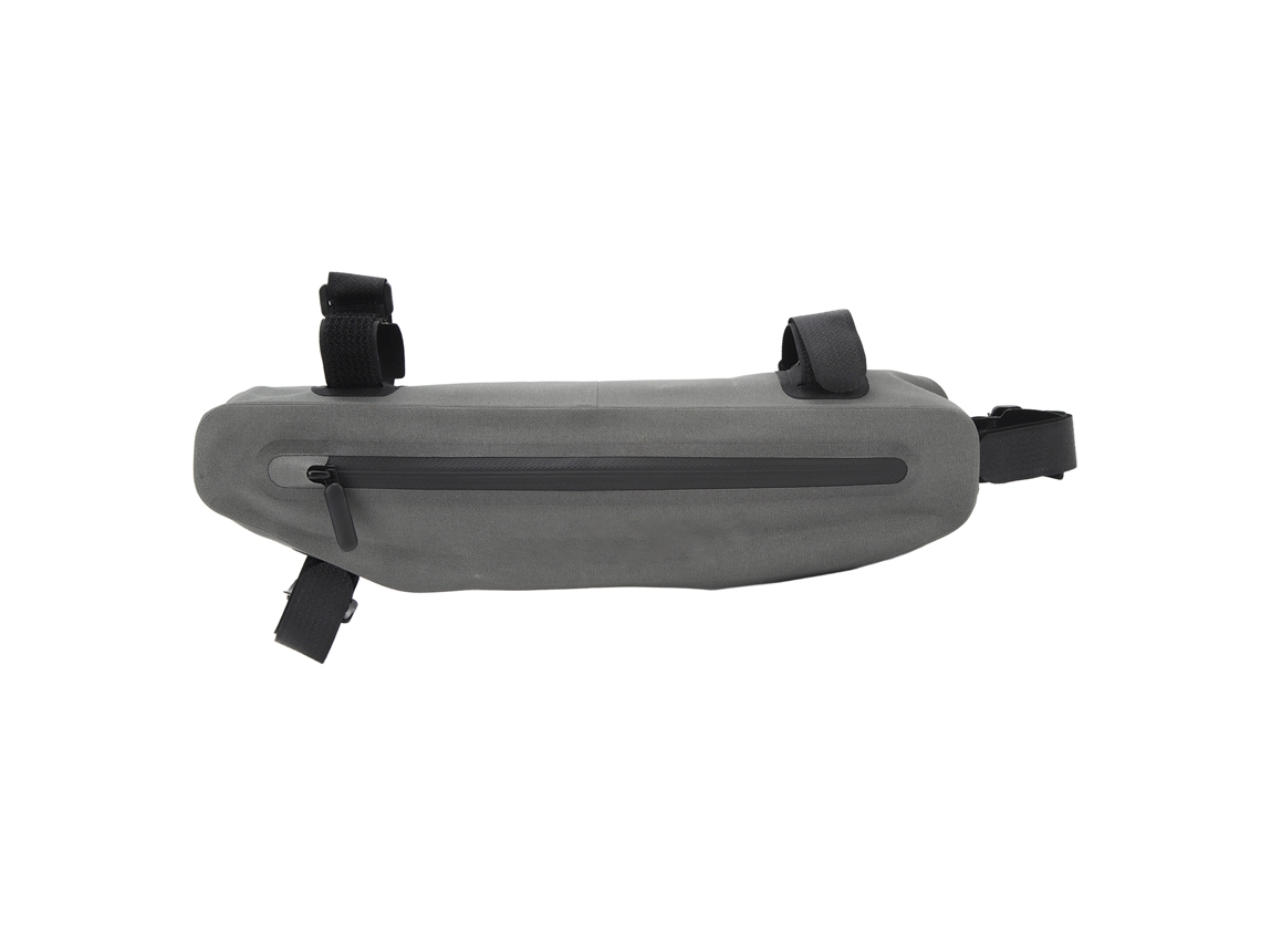 2026-bolsa De Marco De Bicicleta Impermeable 600d Tpu Bolsa Triangular Debajo Del Tubo Superior Para Accesorios De Ciclismo Gris