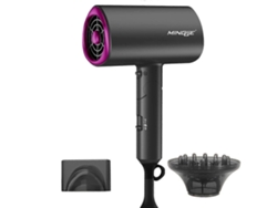 Secador de pelo portátil con difusor, secador iónico para cabello rizado de mujer Pu8533 Ly Ebike