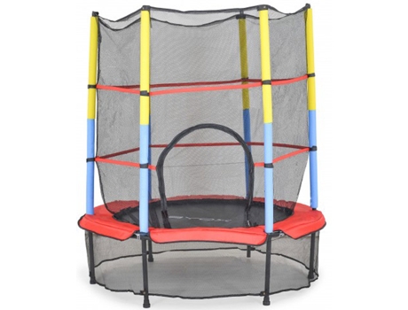 Trampolín de 55 pulgadas con red interior BYOX Hop rojo