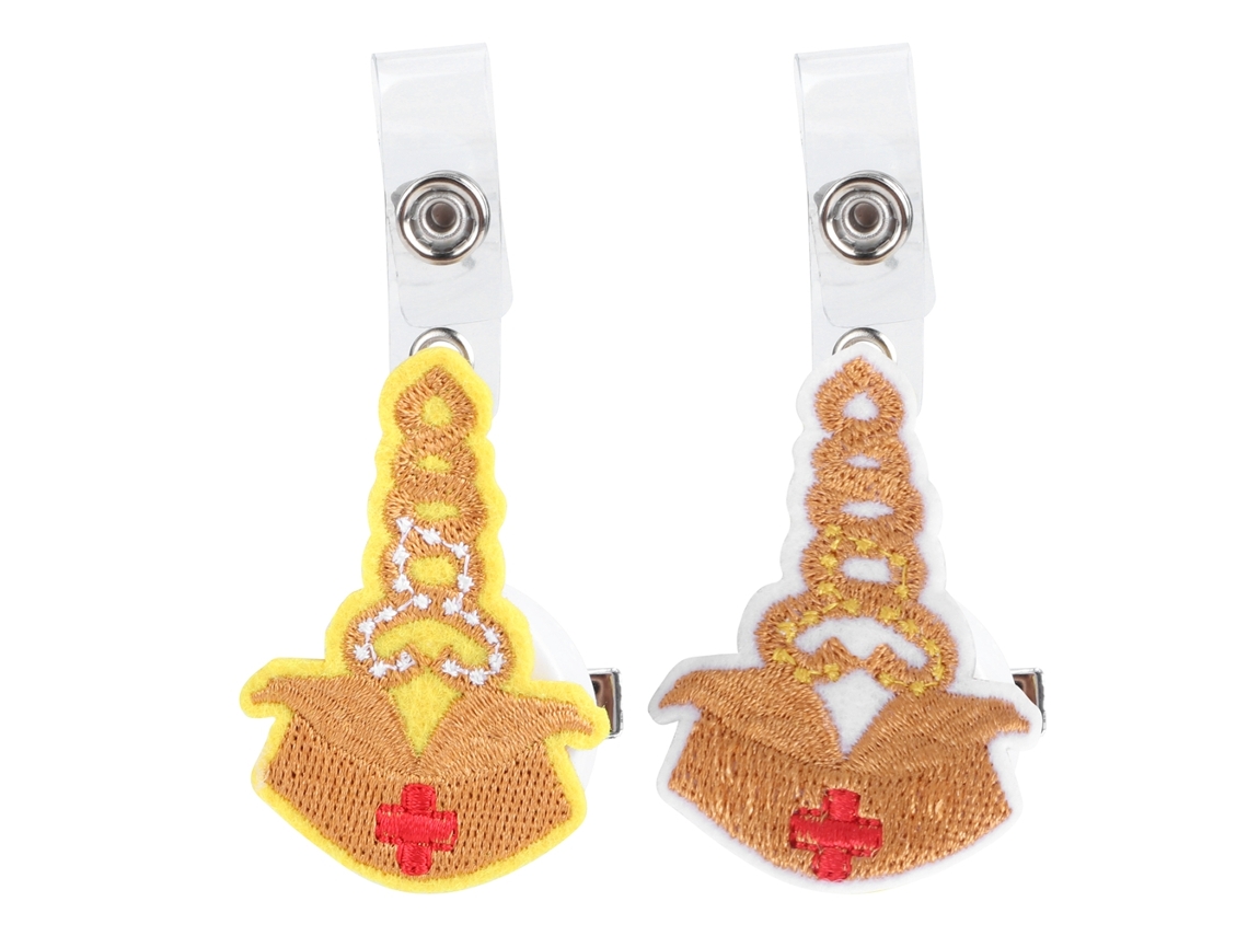 2 Portatarjetas De Identificación De Enfermera Animados Con Clip Retráctil, Regalo Ideal Para Mujeres.