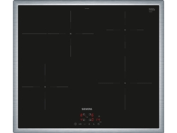 iQ300 EH645BFB6E hobs Negro, Acero inoxidable Integrado 60 cm Con placa de inducción 4 zona(s) SIEMENS