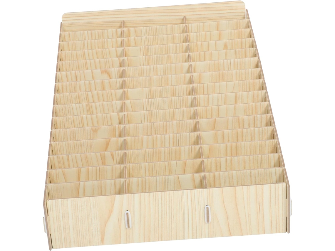 Caja De Almacenamiento Portátil De Madera Para Teléfono, Diseño De 45 Compartimentos, Organizador De Escritorio.