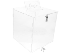 Caja Transparente Para Tarjetas De Boda Con Cerradura, Caja Acrílica Para Sobres De Tarjetas.