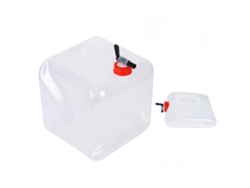 Contenedor De Agua Plegable De 15 Litros Con Grifo Portátil Para Acampada, Senderismo Y Uso De Emergencia.