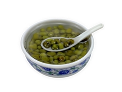2026-modelo De Comida Miniatura 4cm Simulación Alta Arroz Con Judías Verdes En Taza Decoración Para Casas De Muñecas