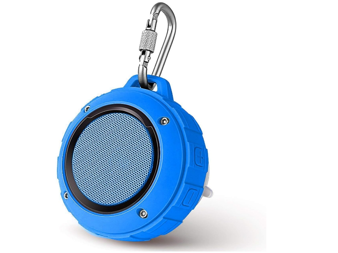 Altavoz Bluetooth portátil, altavoz de ducha impermeable IPX5 (azul) CHRONUS