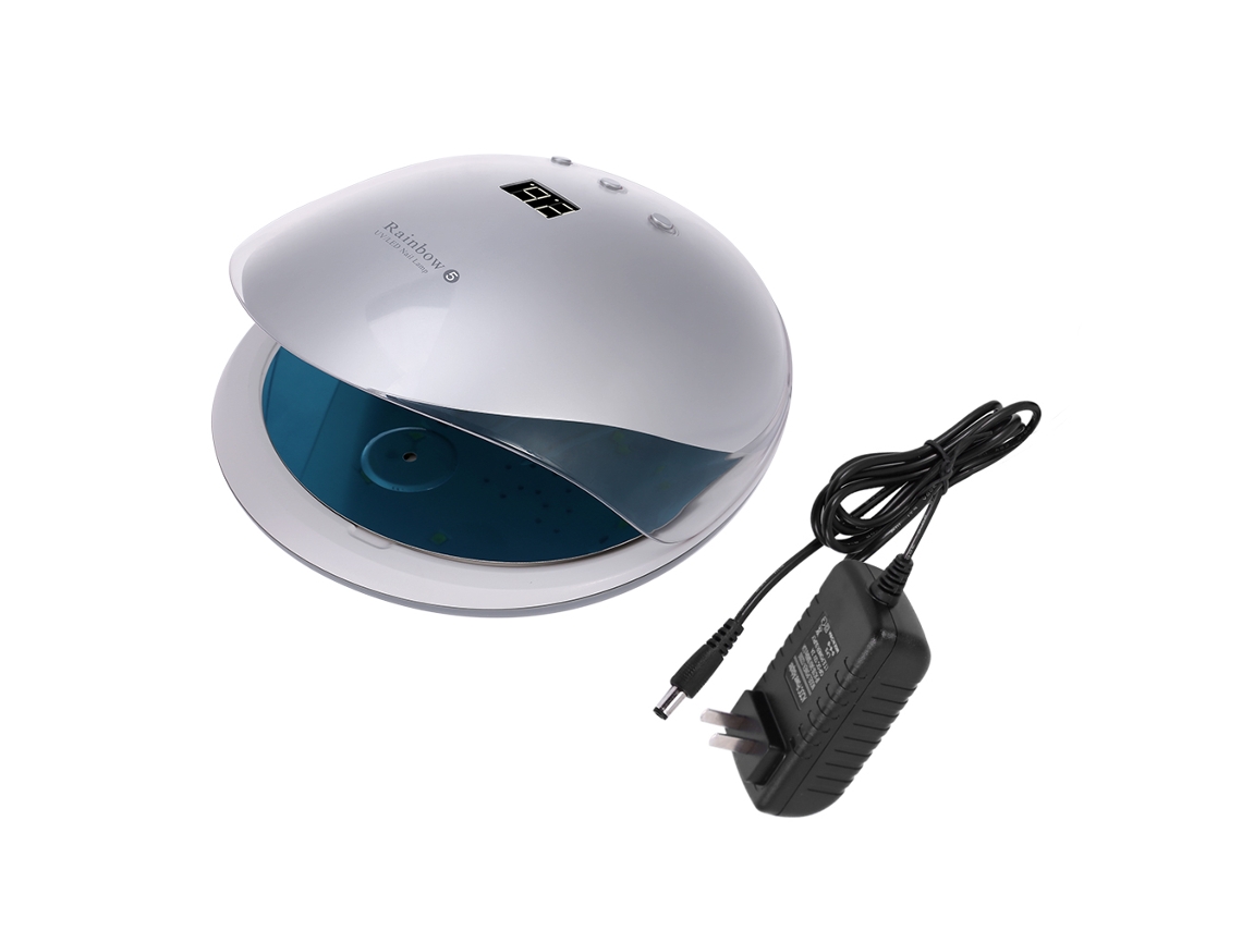 Lámpara UV LED Kkml para secado de esmalte de uñas con sensor inteligente y pantalla digital de 36 W.