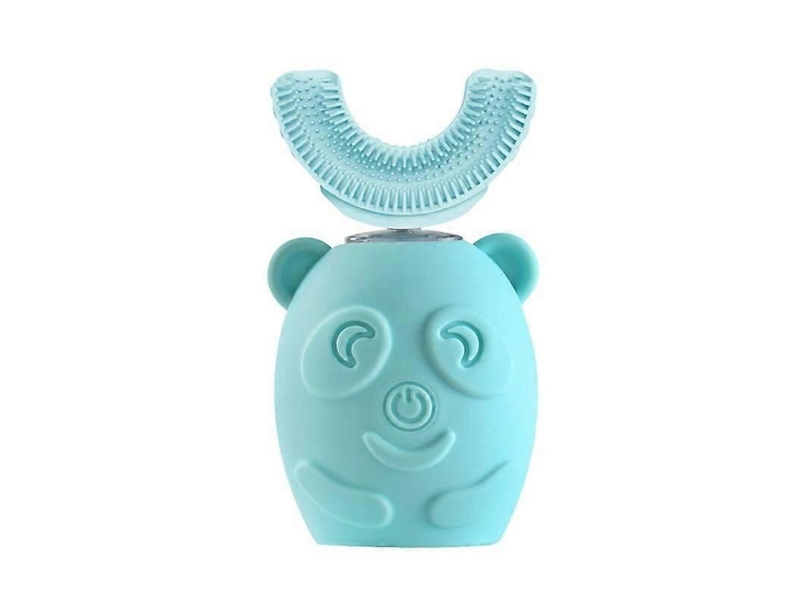 Cabezal de cepillo de dientes eléctrico para niños en forma de U con rotación de 360 ​​grados, fabricado en silicona, con accesorios reemplazables. GOKOCO