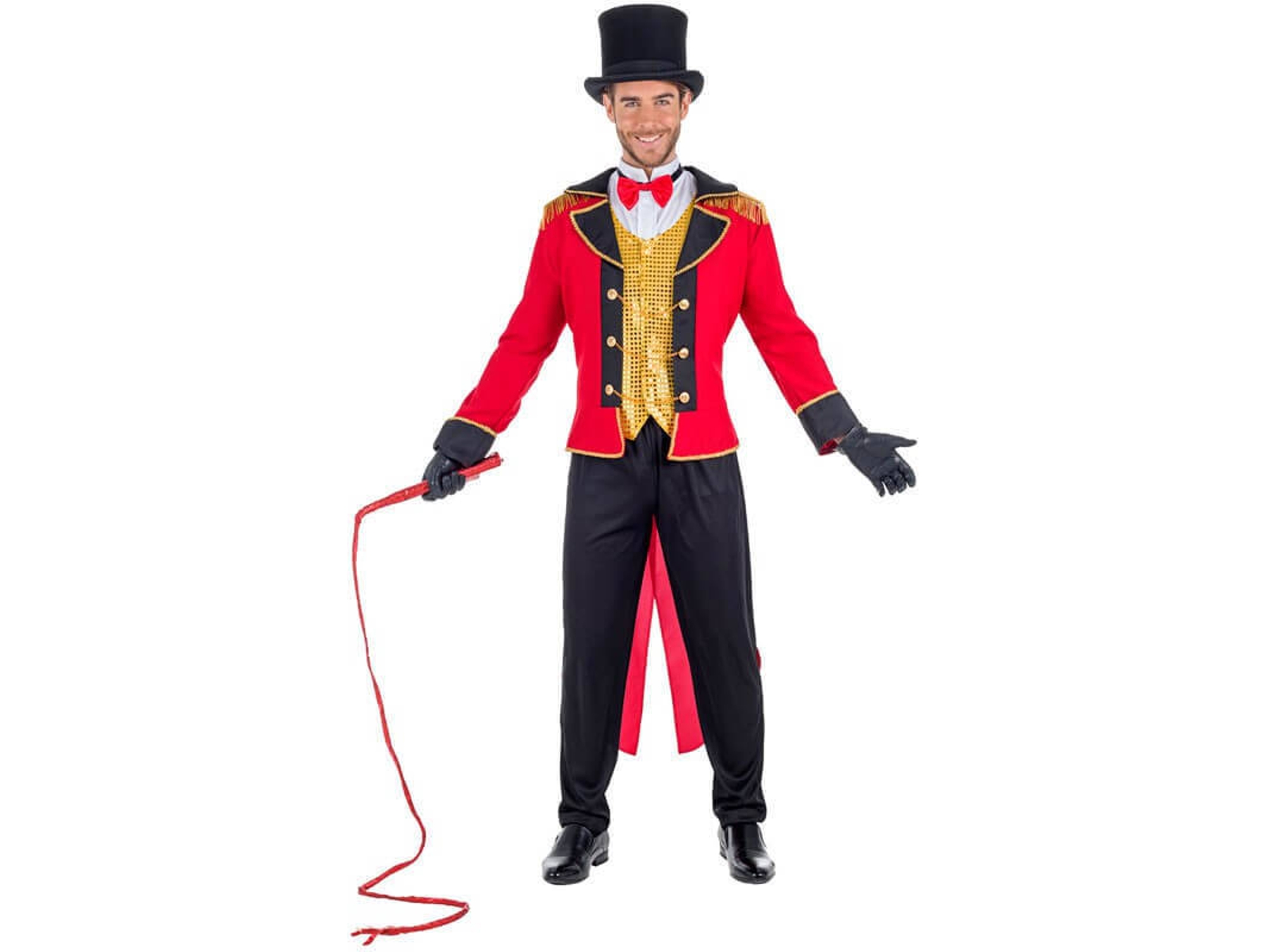 Disfraz de Hombre DISFRAZZES Domador Rojo (Talla: XXL)