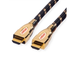 Cable ROLINE GOLD (HDMI - 3m - Negro)