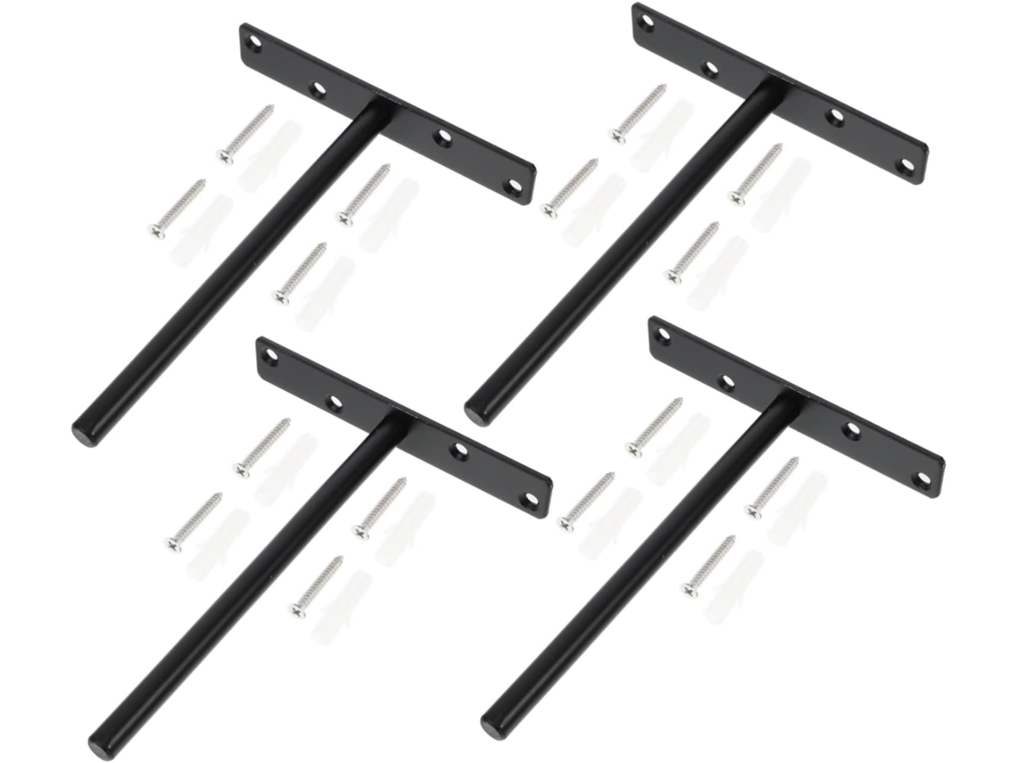 Juegos De Soportes Invisibles En Forma De T Para Estantes De Pared