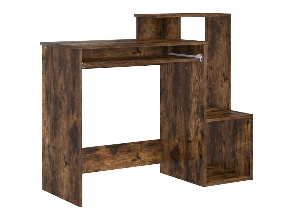 Mesa | Escritorio Roble ahumado 106 x 41 x 88,5 cm Madera procesada