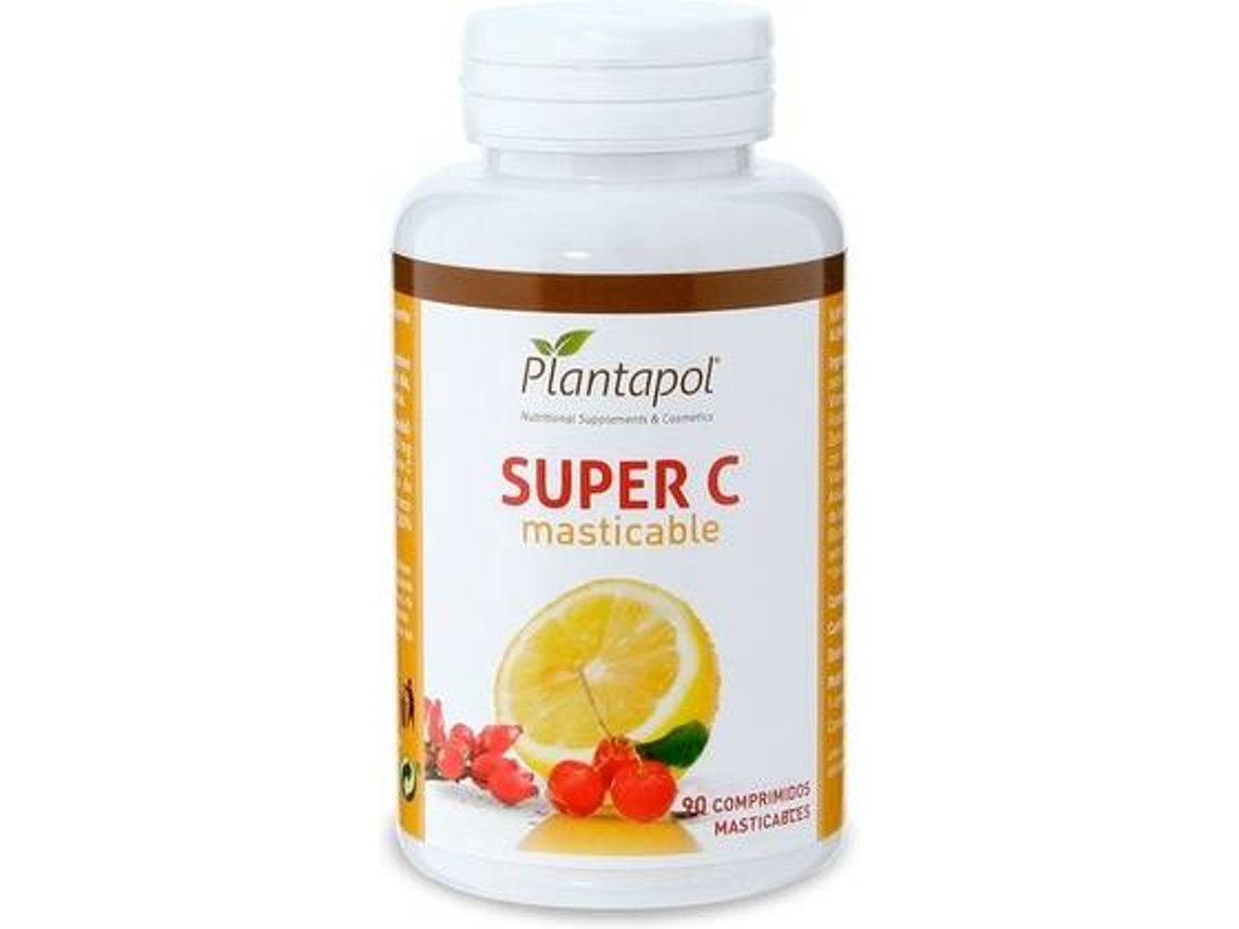 Complemento Alimentar PLANTAPOL Super C Para Mastigar (90 comprimidos)