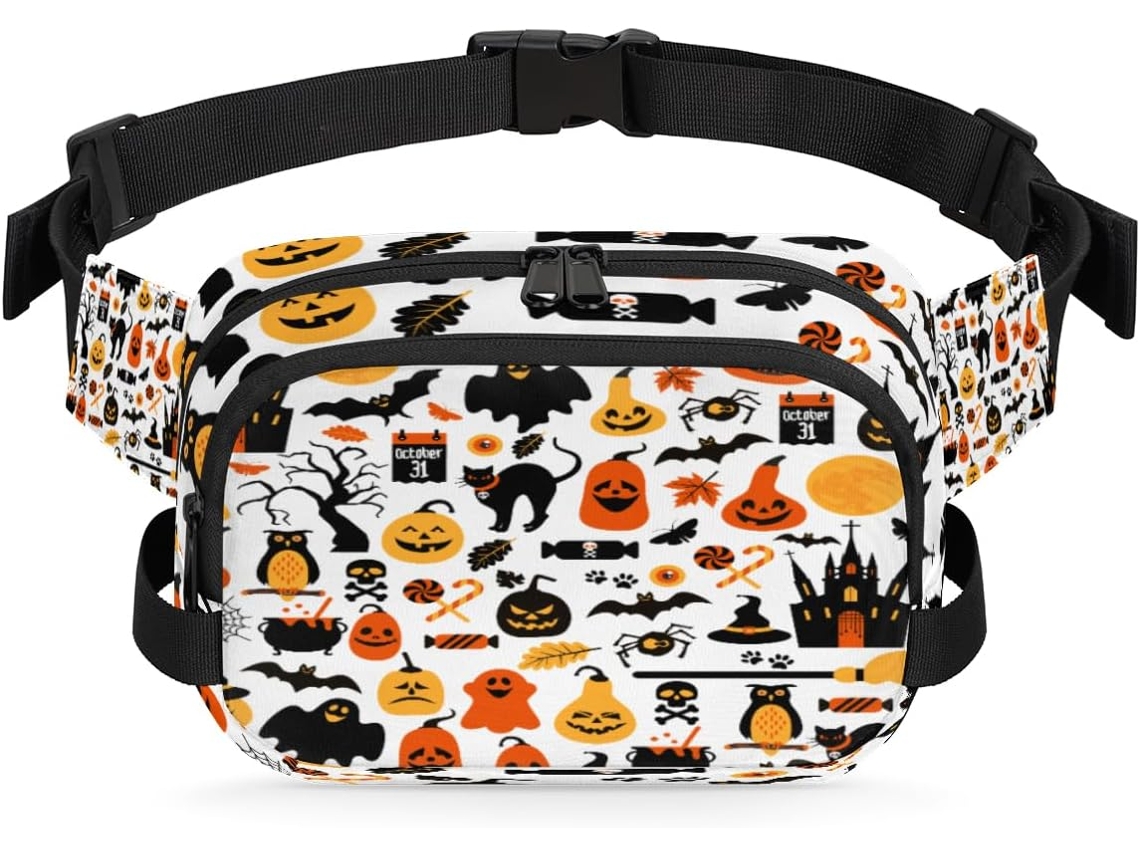 Riñonera Temática Halloween Para Mujeres Hombres Niñas Niños Riñonera Correr Practicar Deportes Hacer Sende