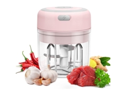 2026da-cortador Eléctrico De Ajo Mini 250ml, Triturador Para Carne Verduras Frutas Cebolla Ajo Rosa