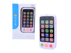 Dan26-juguete Teléfono Inteligente Simulado Con Luz Y Música Juguete Educativo Multifuncional Regalo Para Niños Color Rosa
