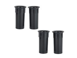 4 Altavoces De Pared Interior Lisos De Plástico Abs Con Tubo Invertido Y Diseño Acampanado Para Efecto De Graves (tubo