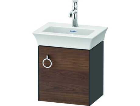 DURAVIT Tulip blanco, mueble de tocador colgado en la pared, ancho 384 x fondo 298mm, con 1x tope de puerta a la derecha, con tirador, WT4250R