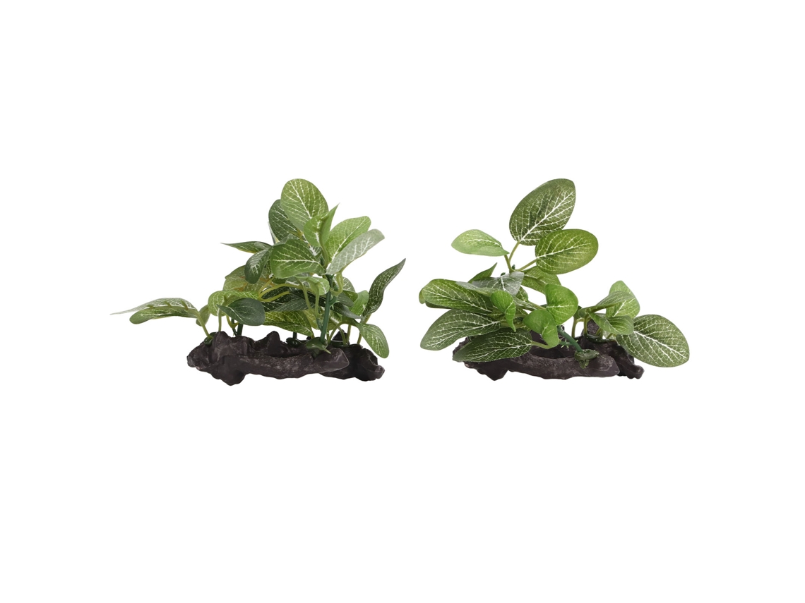 2 plantas decorativas de alta simulación para acuario