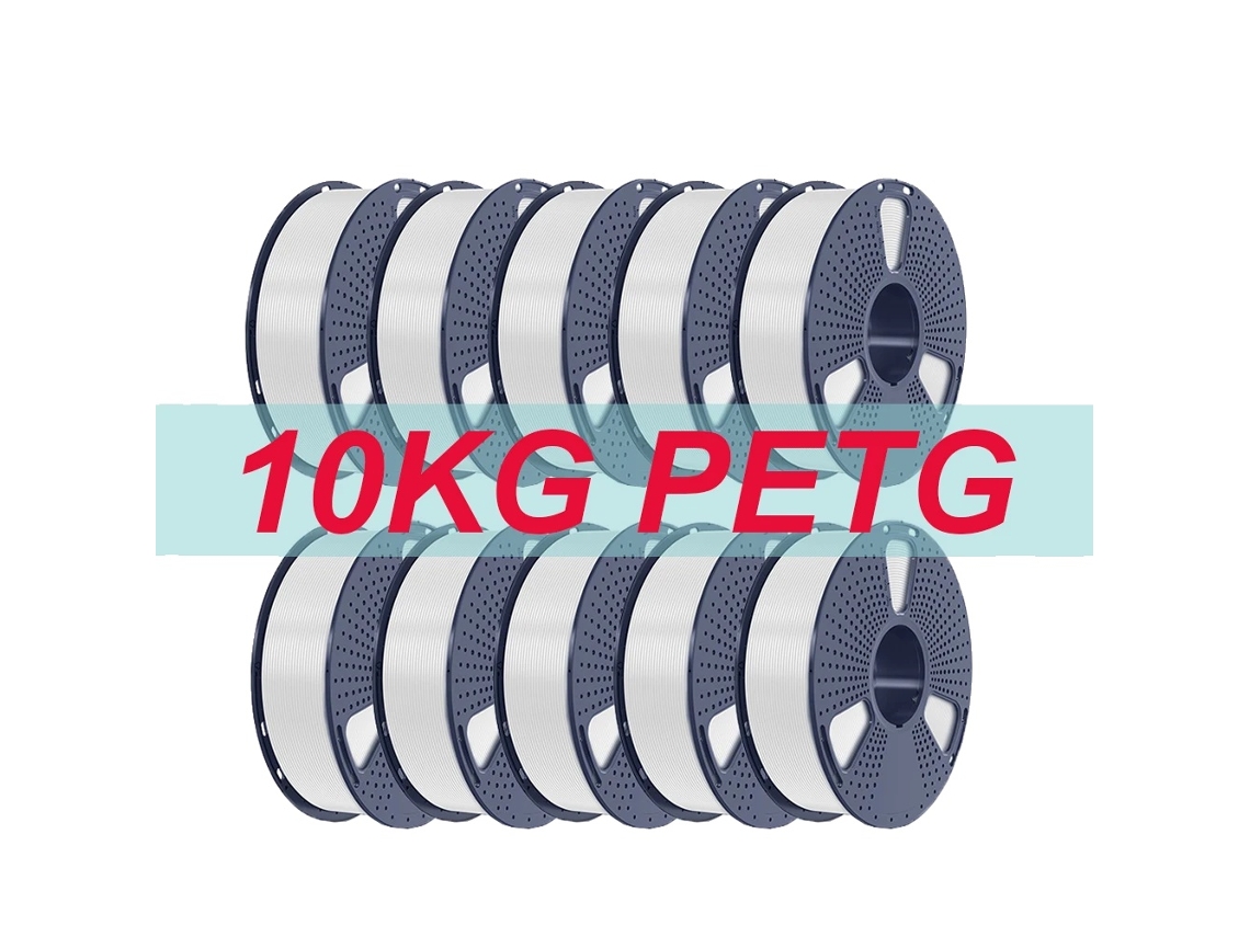 Filamento de impresión 3D, alta resistencia, excelente adhesión entre capas, PETG blanco, 10 kg OEM