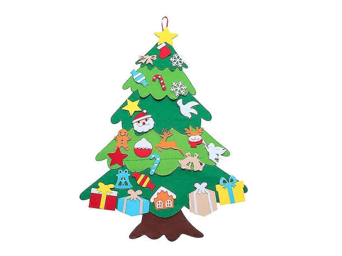 Adorno navideño de fieltro estereoscópico para árbol de Navidad. Hengjian