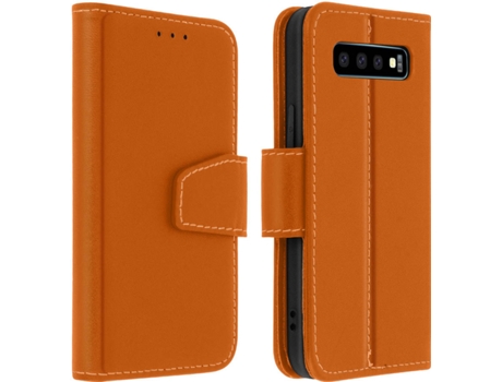 Funda Samsung Galaxy S10 Plus AVIZAR Tarjetero Marrón