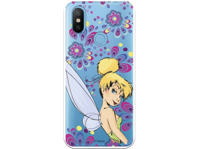 Carcasa Xiaomi Mi A2, Mi 6X DISNEY Campanilla Flores Multicolor