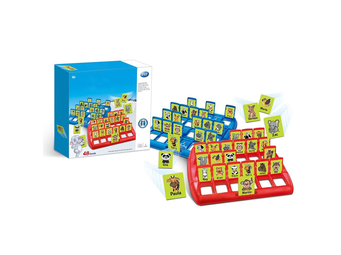 Juego De Mesa De Cartas De Animales Para Niños - Juego De Adivinanzas Portátil