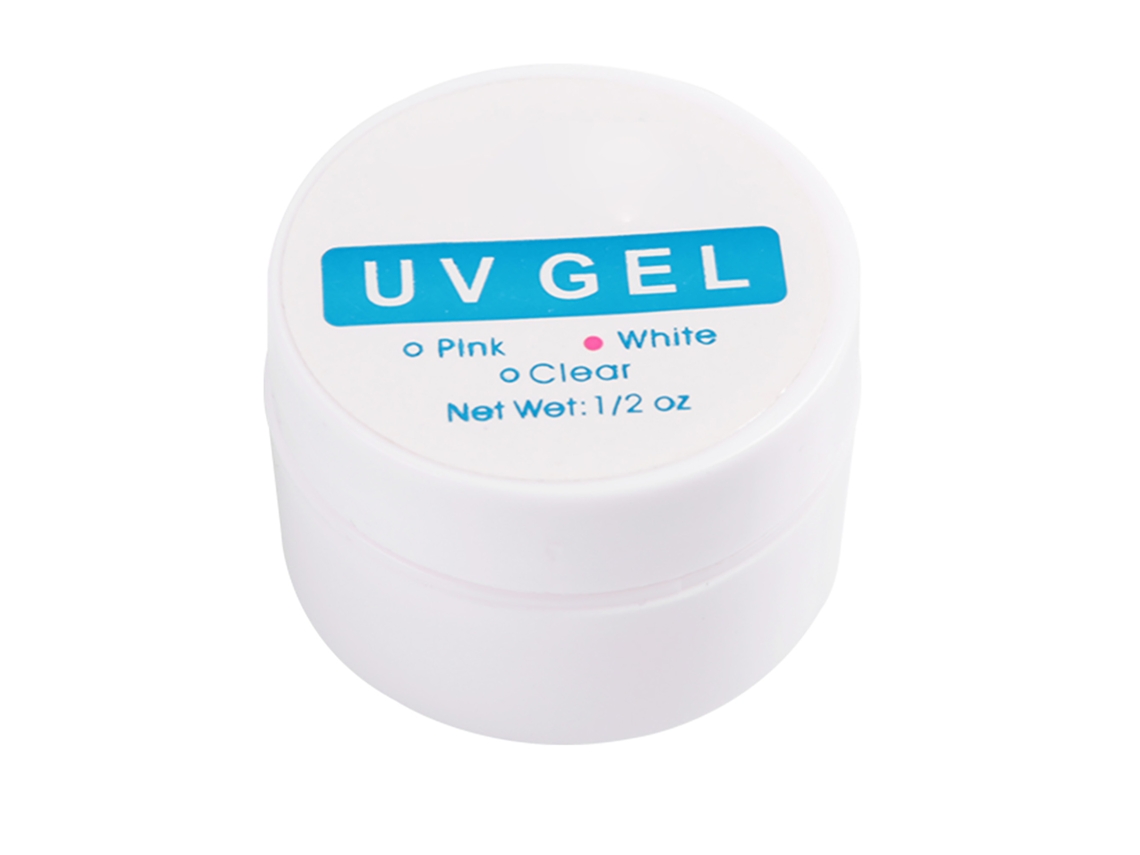 KKML - Barra de extensión de uñas de secado rápido, gel UV cristalino constructor para manicura blanca