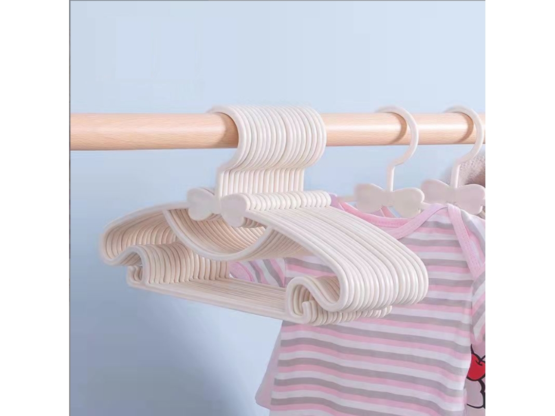 VYLARA Uso Versátil De Armazenamento Cabides Antiderrapantes Para Crianças, Cabides Brancos Para Bebês Que Combinam Com Vários Tipos De Roupas Infantis, 40