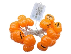 Linterna Led Pequeña Para Halloween, 2,5 M, 20 Luces, Diseño De Calabaza, Decoración.