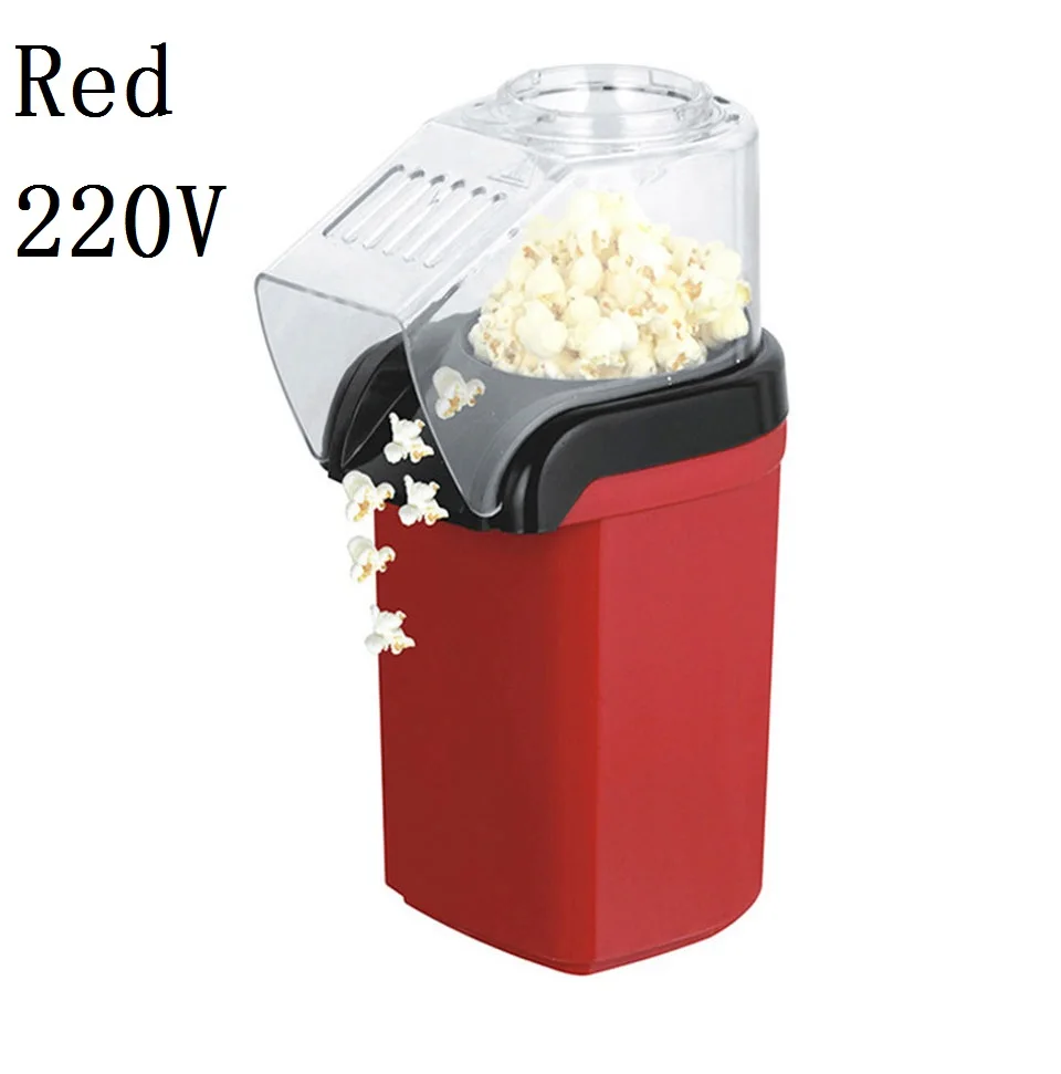 Mini máquina para hacer palomitas de maíz de aire caliente, 1200 W, 220 V, eléctrica, sin aceite