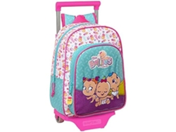 Mochila Escolar con Ruedas The Bellies 26 x 34 x 11 cm Morado Turquesa Blanco