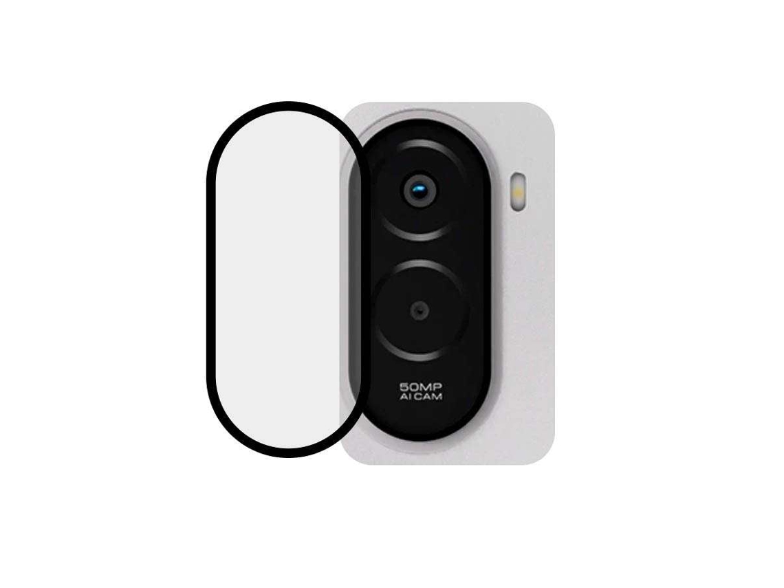 Protector Cámara Metalizado Negro Para Xiaomi Poco M7 4g