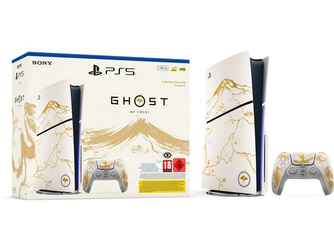 Bundle Consola PS5 + Juego Ghost of Yōtei Edición Limitada Gold (Código de Descarga en la Caja)