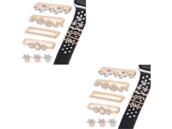 28 Piezas De Pulseras De Silicona Decorativas Con Anillos Metálicos, Accesorios De Joyería Para Pulseras.